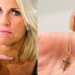 Conduce il tg con croce al collo: licenziata