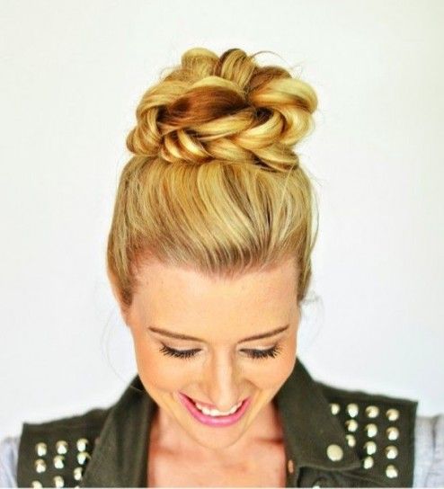 chignon treccia