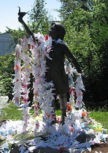 La statua alla memoria di Sadako - Fonte: Web