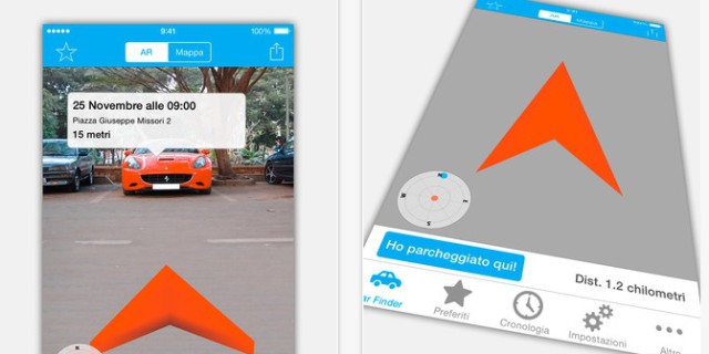 Augmented Car Finder per Apple