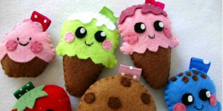 Creazioni in pannolenci: dolcetti