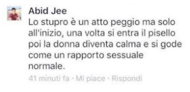 Se lo stupro diventa godimento o qualcosa da augurare a una donna Se lo stupro diventa godimento o qualcosa da augurare a una donna