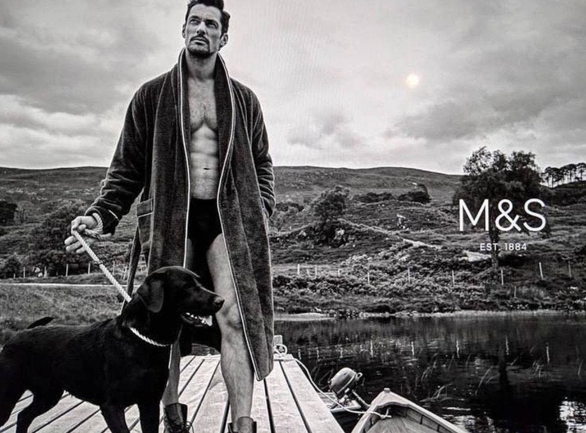 La scelta in controtendenza di David Gandy, uno degli uomini più belli del mondo