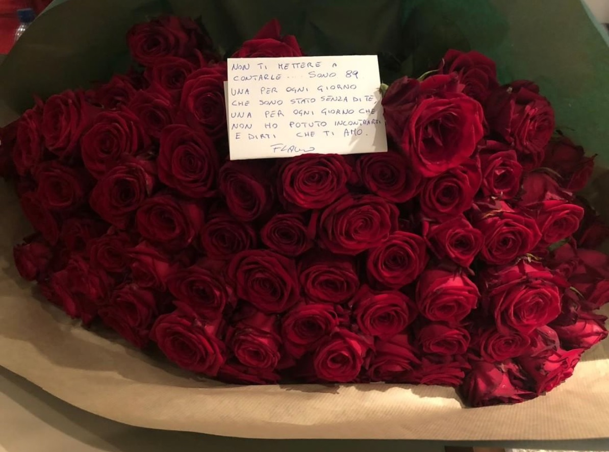 Flavio Montrucchio: tutto l'amore (e le dediche) per Alessia Mancini