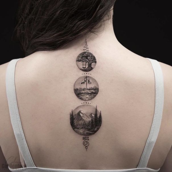 20 tatuaggi sulla spina dorsale per persone audaci