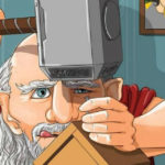 Come sarebbero i supereroi e i personaggi fantastici da vecchi