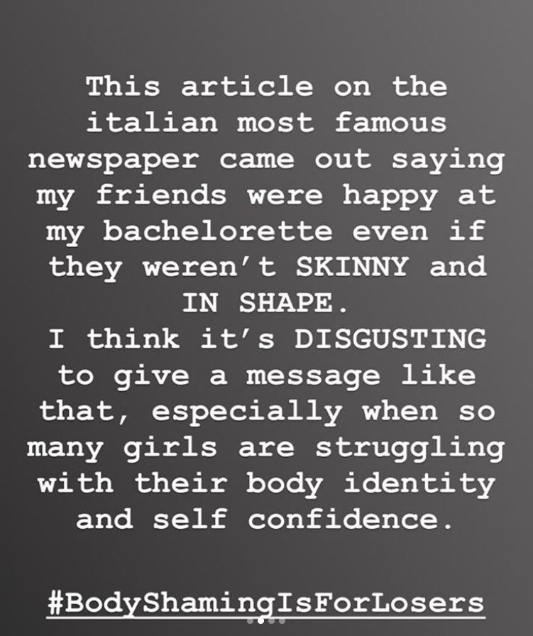 La risposta di Chiara Ferragni al Corriere che ha definito "rotonde" le sue amiche