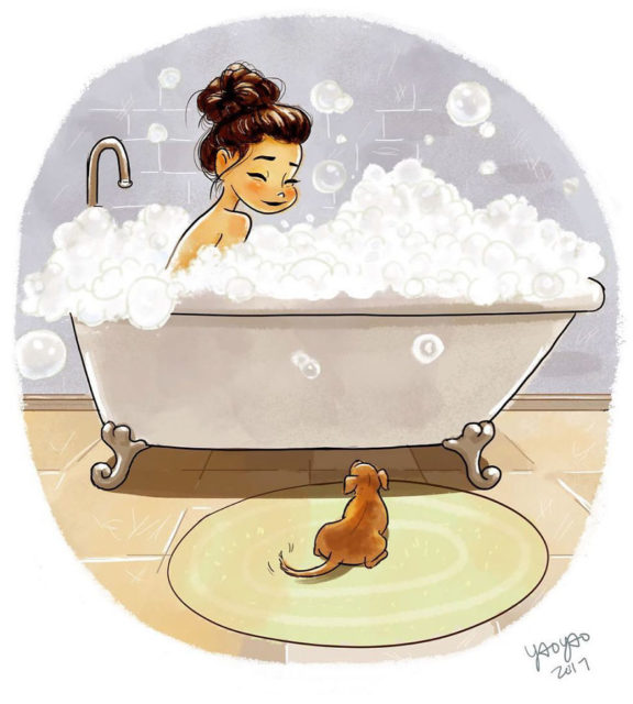 30 illustrazioni dolcissime che solo chi ha un cane può capire