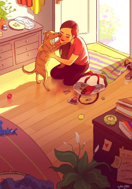 30 illustrazioni dolcissime che solo chi ha un cane può capire