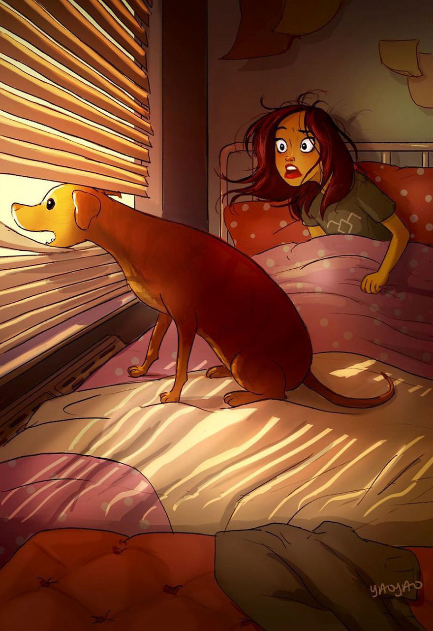 30 illustrazioni dolcissime che solo chi ha un cane può capire