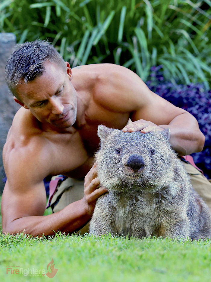 Il calendario 2019 dei pompieri australiani: in posa con gli animali per beneficenza