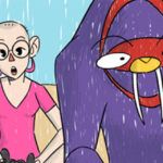“Un mostro viola sempre con me”: il cancro raccontato come un fumetto da Isabella
