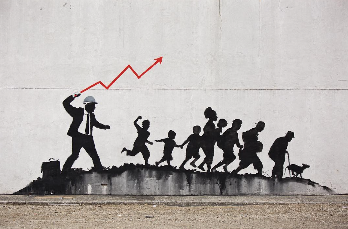 "Venice in oil", l'ultima opera di Bansky esposta (e fatta rimuovere) a Venezia