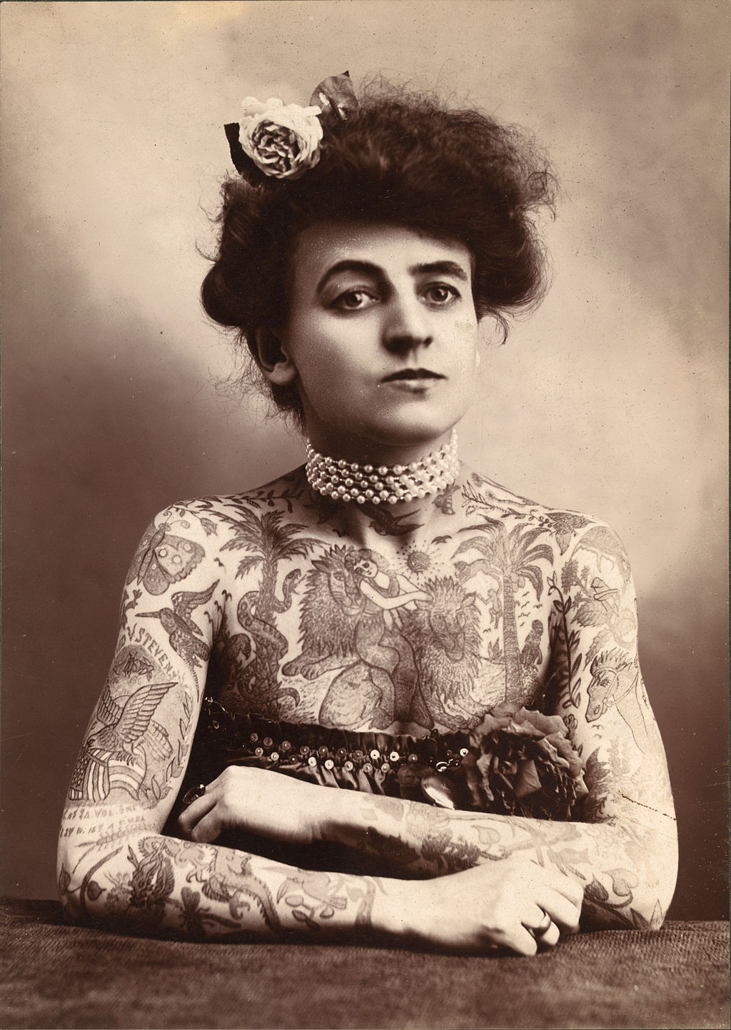 Maud Wagner e altre 4 donne dell'Ottocento e inizio Novecento più tatuate di Fedez