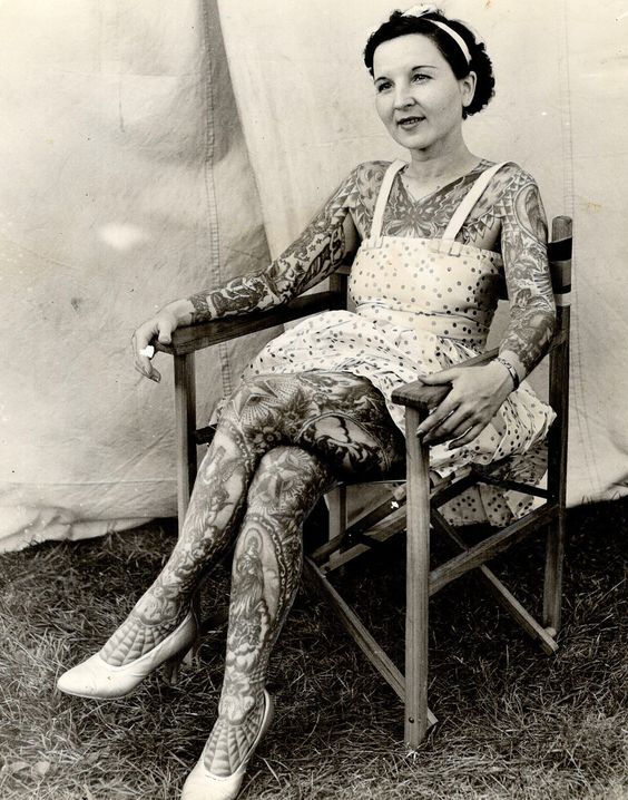 Maud Wagner e altre 4 donne dell'Ottocento e inizio Novecento più tatuate di Fedez