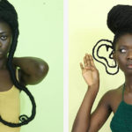 Laetitia Ky, l'artista che crea opere d'arte con i suoi capelli