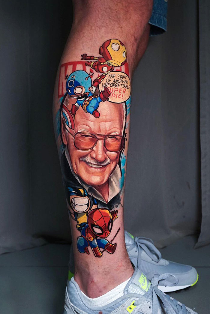 Tattoo Legs: 30 ipnotici tatuaggi per gambe colorate (o in bianco e nero)