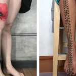 Tattoo Legs: 30 ipnotici tatuaggi per gambe colorate (o in bianco e nero)