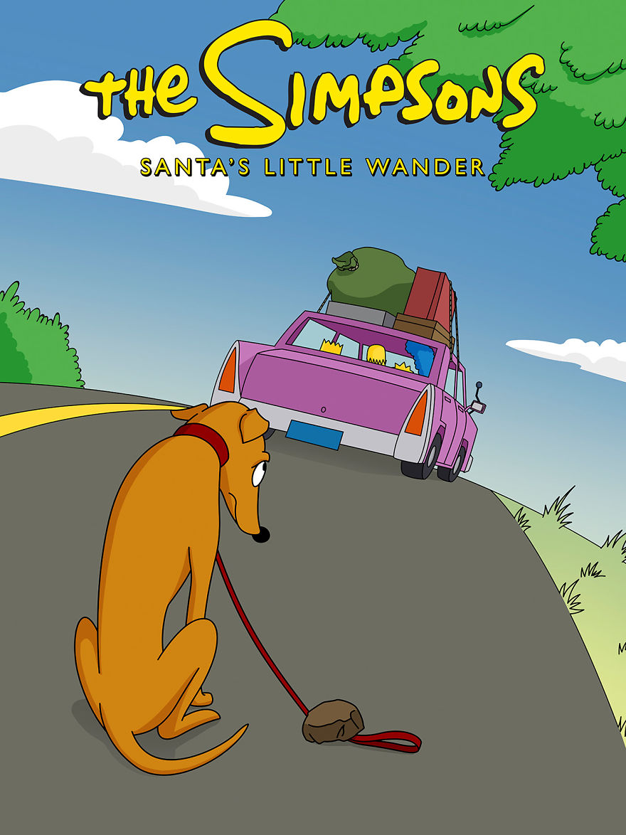 Se i protagonisti di cartoni o fumetti abbandonassero il loro cane in 10 immagini