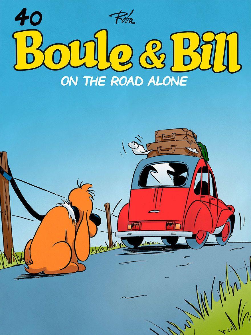 Se i protagonisti di cartoni o fumetti abbandonassero il loro cane in 10 immagini