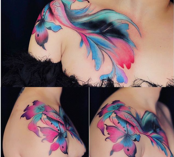 Watercolor tattoo: 14 idee pazzesche per i tatuaggi acquerello