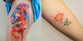 watercolor tattoo