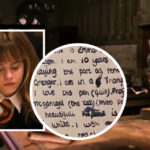 Quello che Emma Watson scrisse davvero mentre girava questa scena di Harry Potter