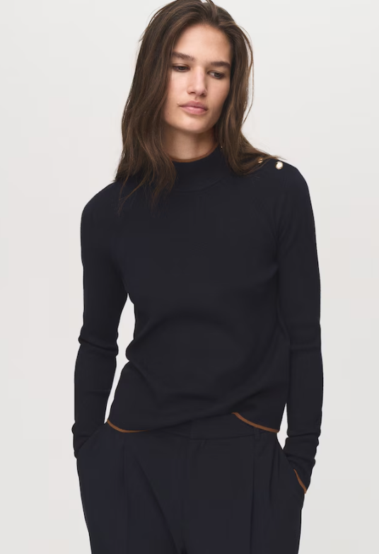 Pullover collo perkins