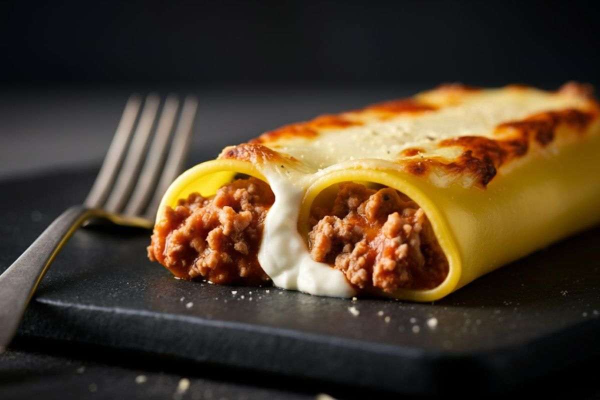 Preparazione cannelloni