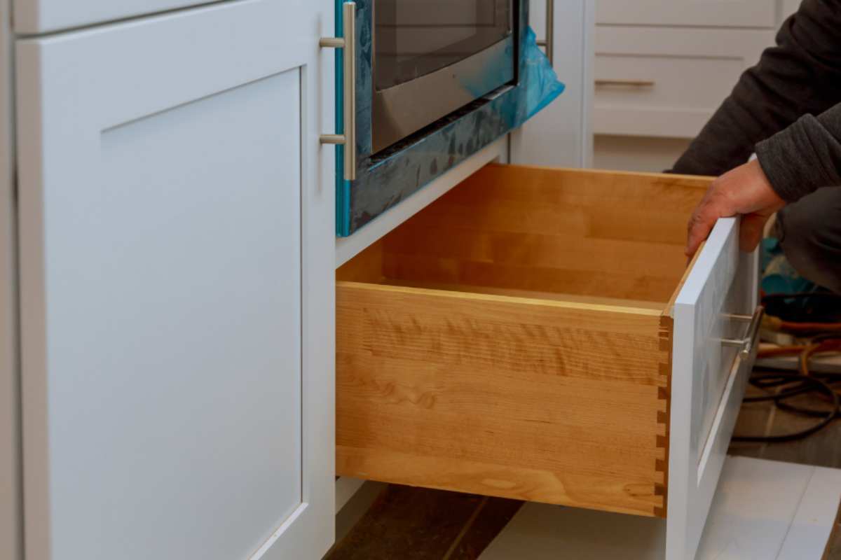 cassetto sotto il forno 