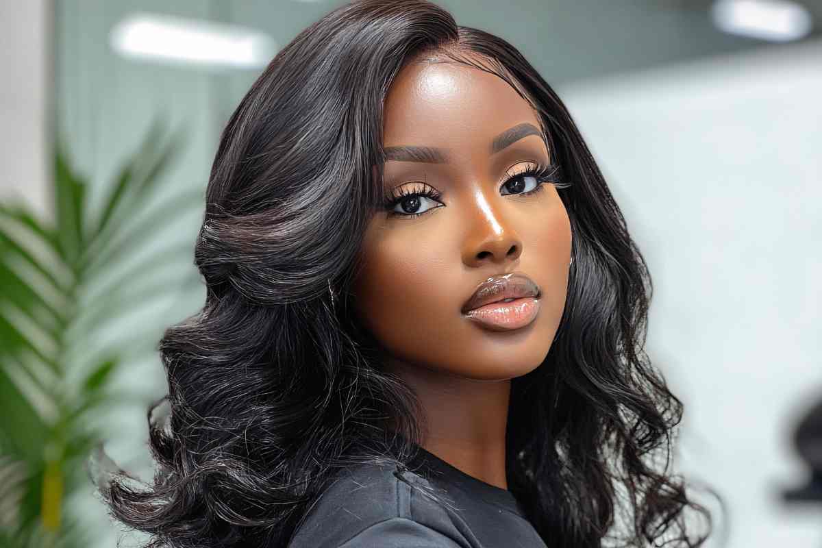 donna capelli ondulati anni 80