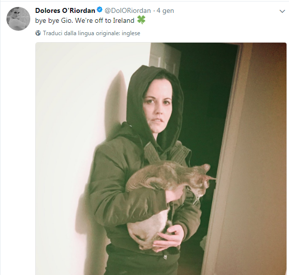L'ultimo tweet di Dolores O'Riordan e le parole di Giuliano dei Negramaro