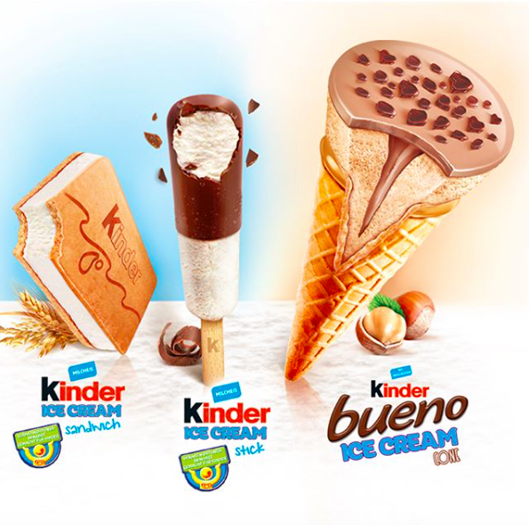 Ferrero annuncia l’arrivo dei gelati Kinder in Francia
