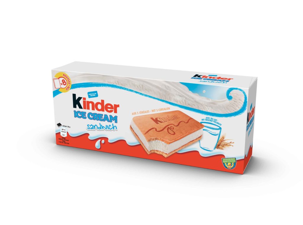 Ferrero annuncia l’arrivo dei gelati Kinder in Francia