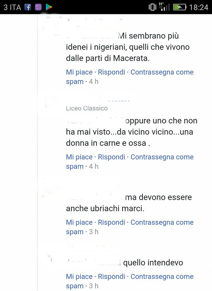 "Tossica: speriamo attacchi l'Aids a negri e antifascisi": gli insulti a Giada