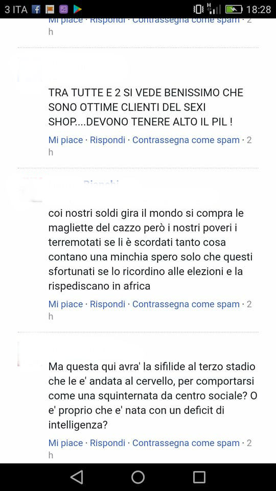 "Tossica: speriamo attacchi l'Aids a negri e antifascisi": gli insulti a Giada