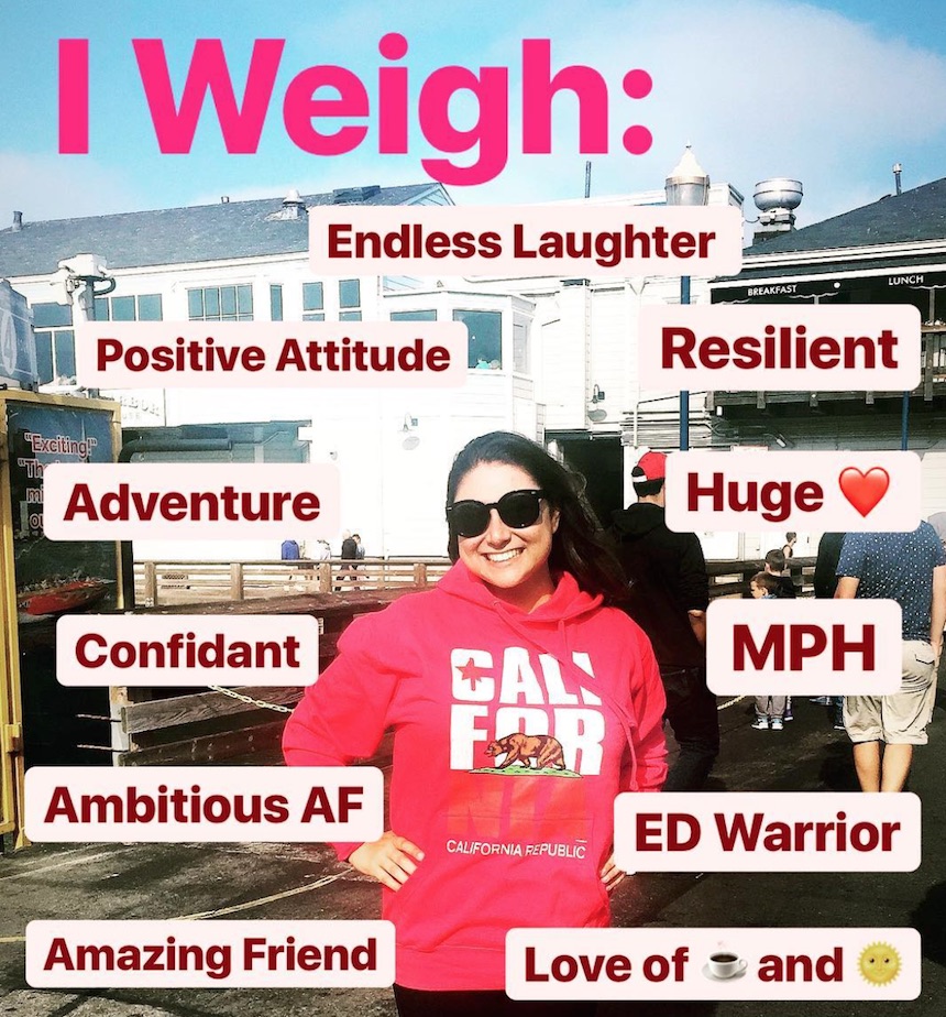 Spopola l'hashtag #Iweigh per dire no alle considerazioni sul peso femminile