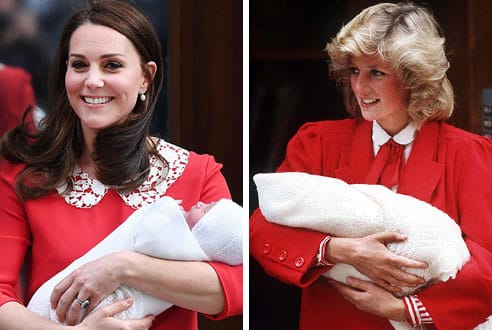 Kate Middleton in rosso come Diana: gli outfit dopo i tre parti