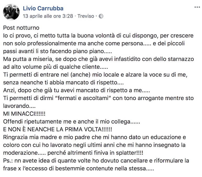 Il barman anti-cafoni diventa virale: è guerra ai clienti ineducati