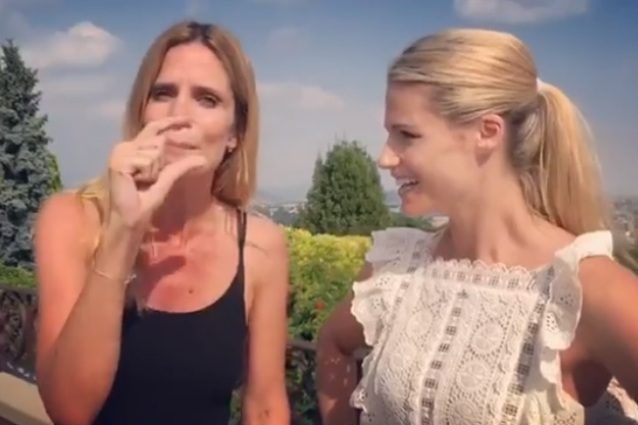 Sfida mondiale Hunziker-Lagerback: la "punizione" toccata a Michelle