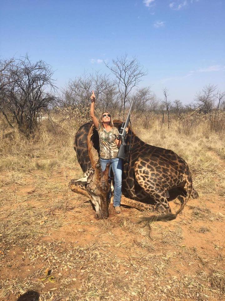 Uccide una giraffa e posta orgogliosa la foto: l'ira del web