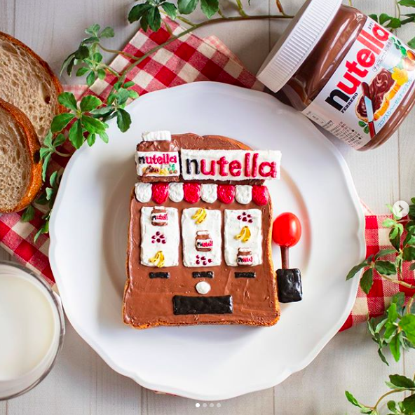 Tutti pronti per la slot machine di Nutella che genera 20 combinazioni di panini