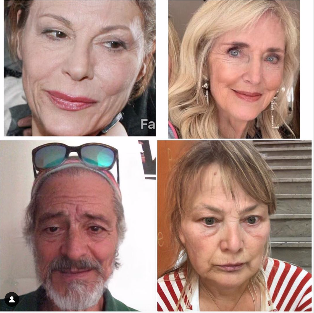 Come saranno i vip da vecchi (e cosa rischiamo giocando con FaceApp)