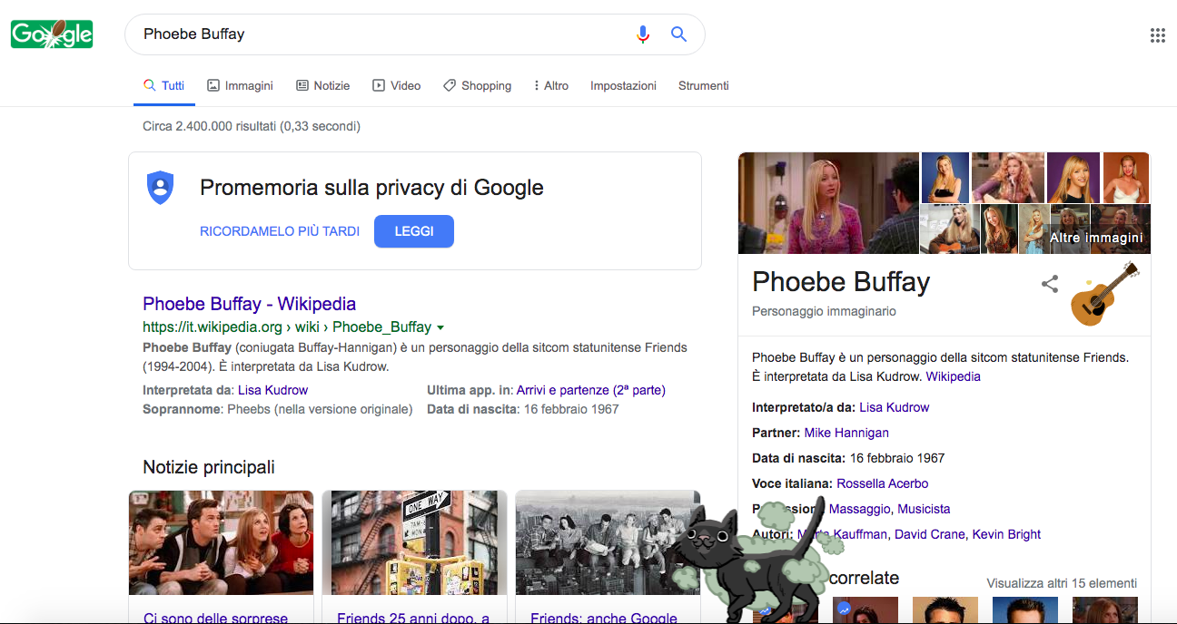 Ecco cosa succede se in questi giorni cercate i personaggi di Friends su Google