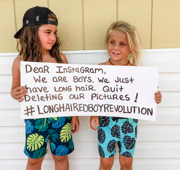 I bambini scambiati per femmine in topless: la doppia censura di Instagram