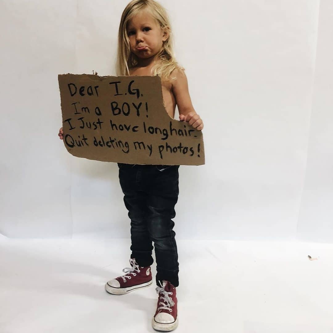 I bambini scambiati per femmine in topless: la doppia censura di Instagram