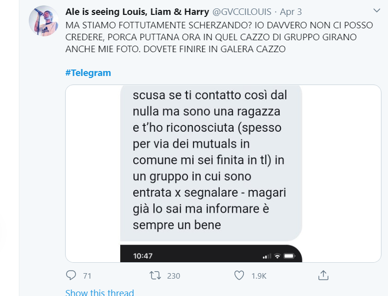 "Stupro tua sorella" e i canali Telegram che incitano al femminicidio e alla pedofilia
