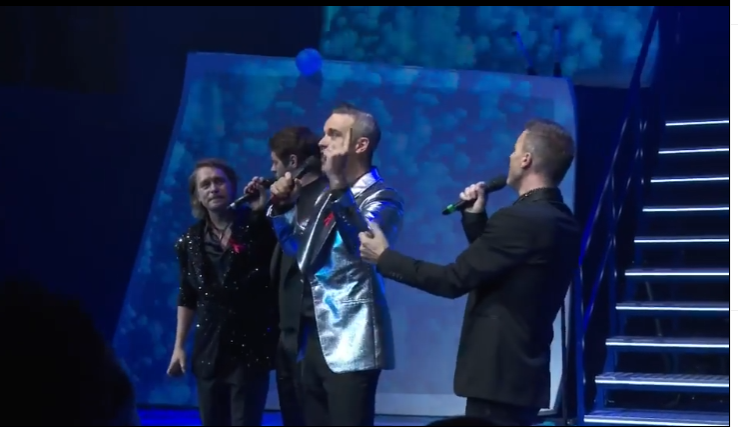 Robbie Williams annuncia la reunion (a scopo benefico) dei Take That