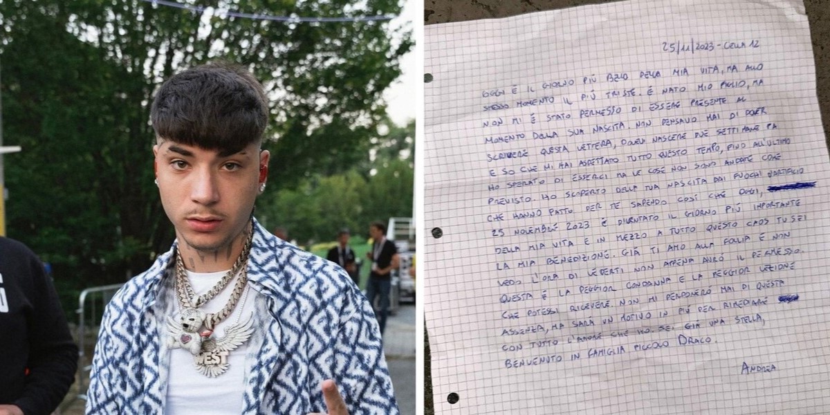 Il rapper Shiva scrive al figlio neonato dal carcere | RDD