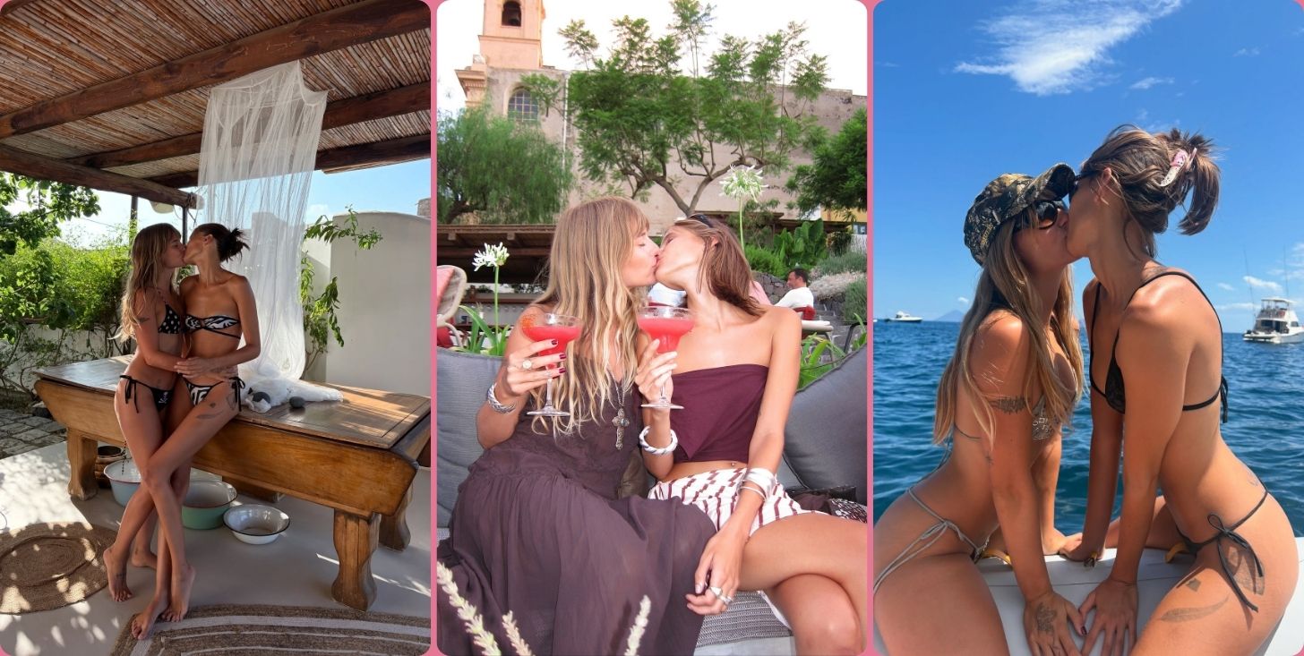 victoria de angelis e luna passos l8217amore in 12 fotografie tra baci e mare